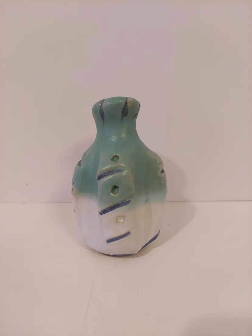 Handmade Art Pottery Bud Vase