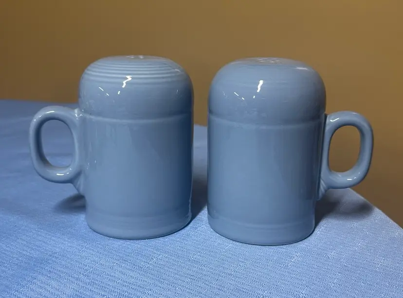 Fiesta rangetop salt and pepper shakers periwinkle