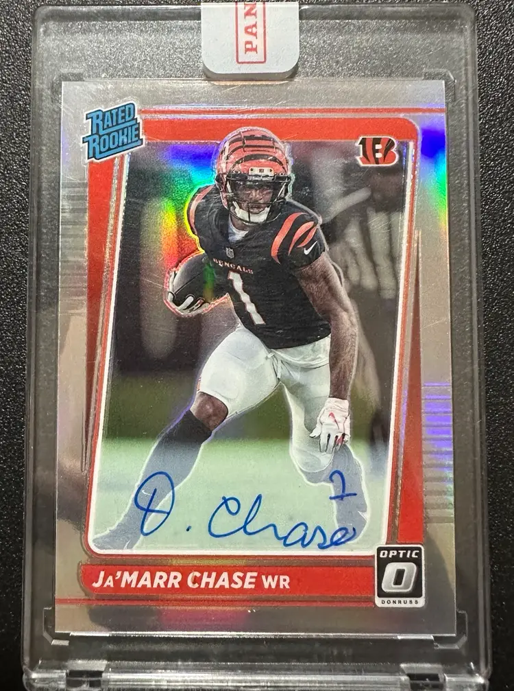 2021 Panini Optic Ja’Marr Chase Holo Auto /50