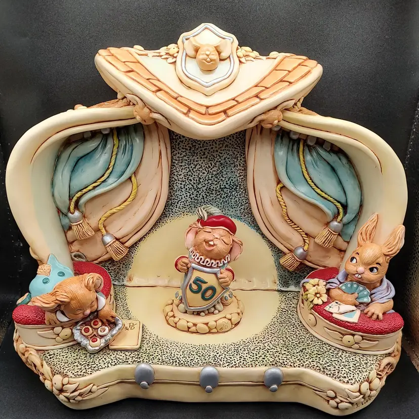 Vtg Pendelfin Jubilee Theater Limited Edition Stoneware Display