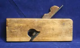 Wooden Rabbet Plane –  Skewed 1” Iron – D. R. BARTON   ROCHESTER N.Y.