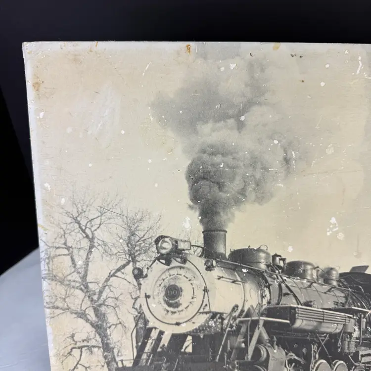 Vintage Great Western Colorado Locomotive Steam Train Picture 12x18