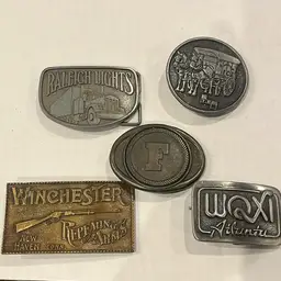 Belt Buckles Lot Of 5