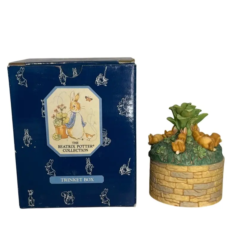 Beatrix Potter “Sleeping Bunnies” Trinket Box 3”