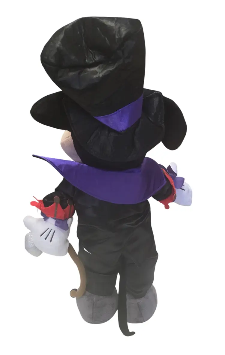 Gemmy Disney 23" Mickey Mouse Standing Dracula Halloween Standing Plush