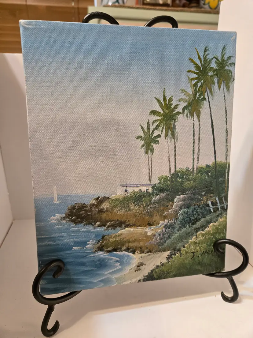 Beautiful Coast of California Acrylic original Painting Artist J Neilson