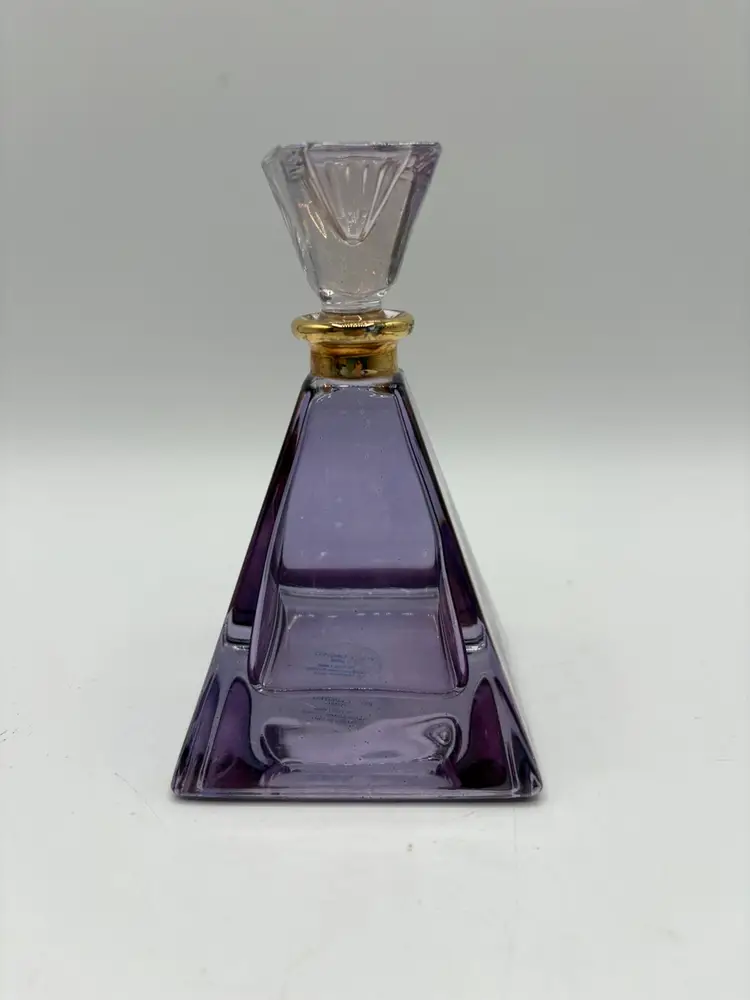 Royal Limited Purple Crystal Illusions Perfume Bottle Italy