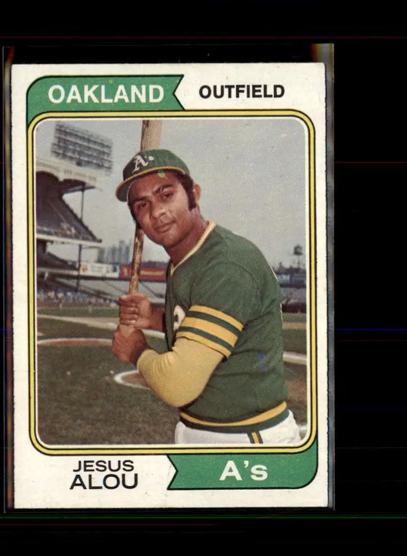 1974 Topps #654b Jesus Alou - (pk1) - Oakland Athletics