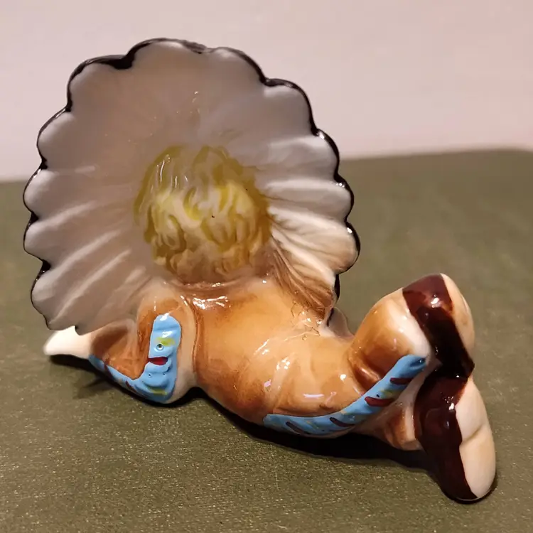 Vintage Miniature Hagen Renaker Native American Child