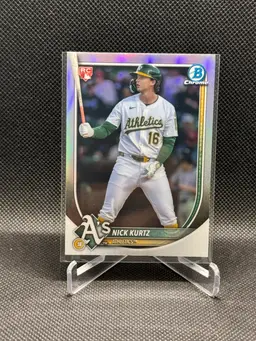 Nick Kurtz 2025 Bowman Chrome Red Rookie Oakland Athletics