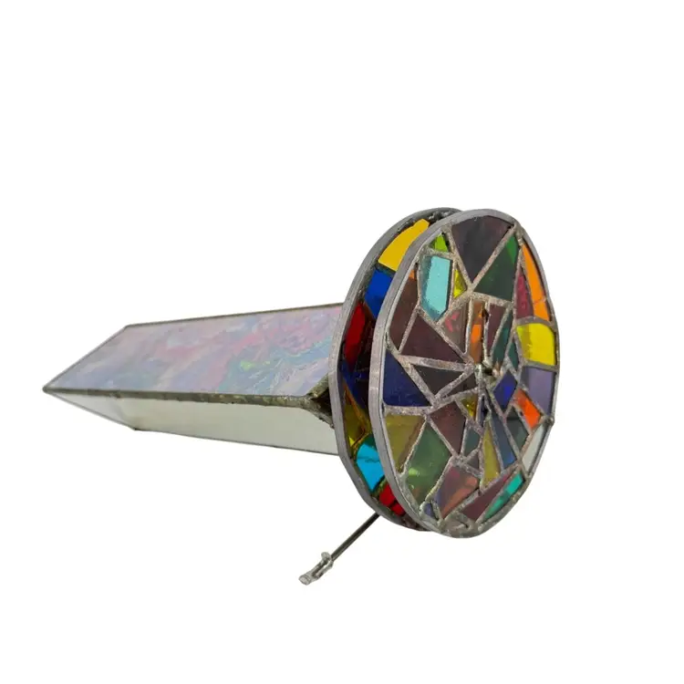 Large Leaded Glass Kaleidoscope AS IS