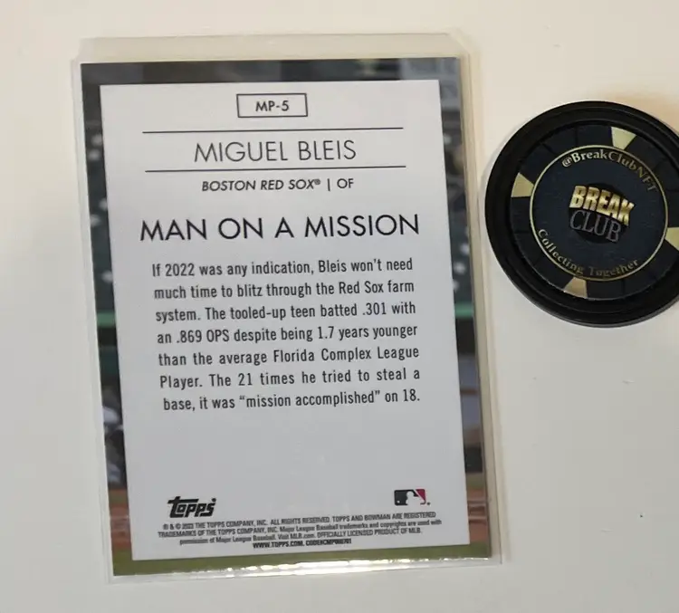 Miguel Bleis Modern Prospect Boston Red Sox