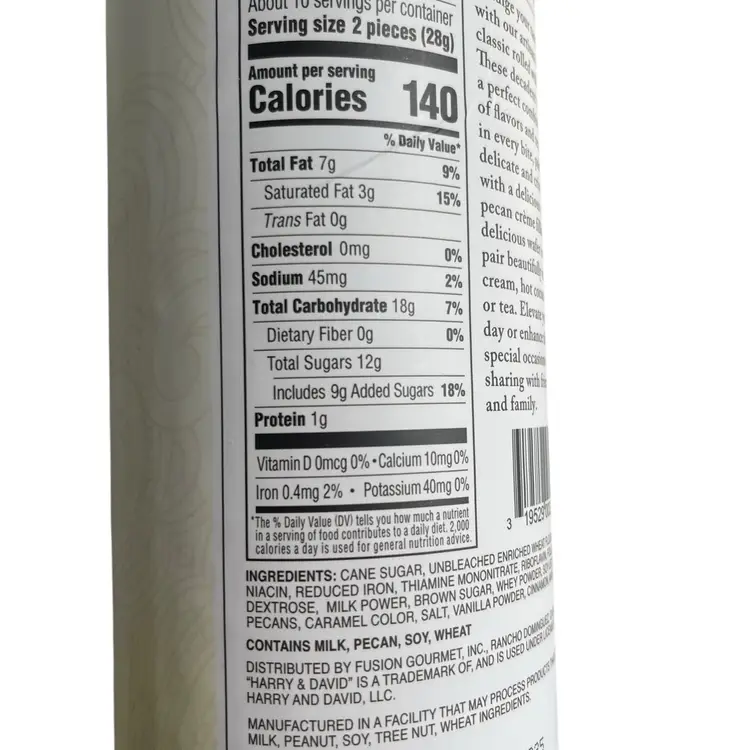 Maple Pecan Wafer Rolls - Harry & David