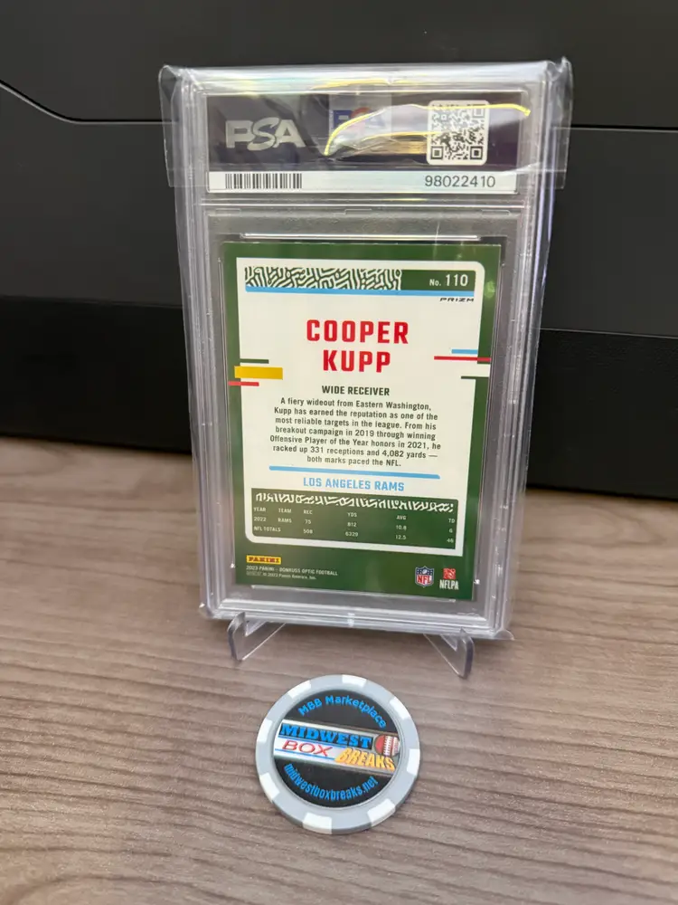 Cooper Kupp 2023 Donruss Optic Stars PSA 9