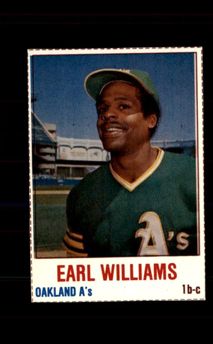 1978 Hostess #16 Earl Williams - (pk4) - Oakland Athletics