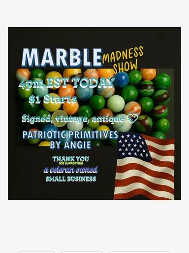 Marble Madness! $1 SB, Signed, Vintage Antique 