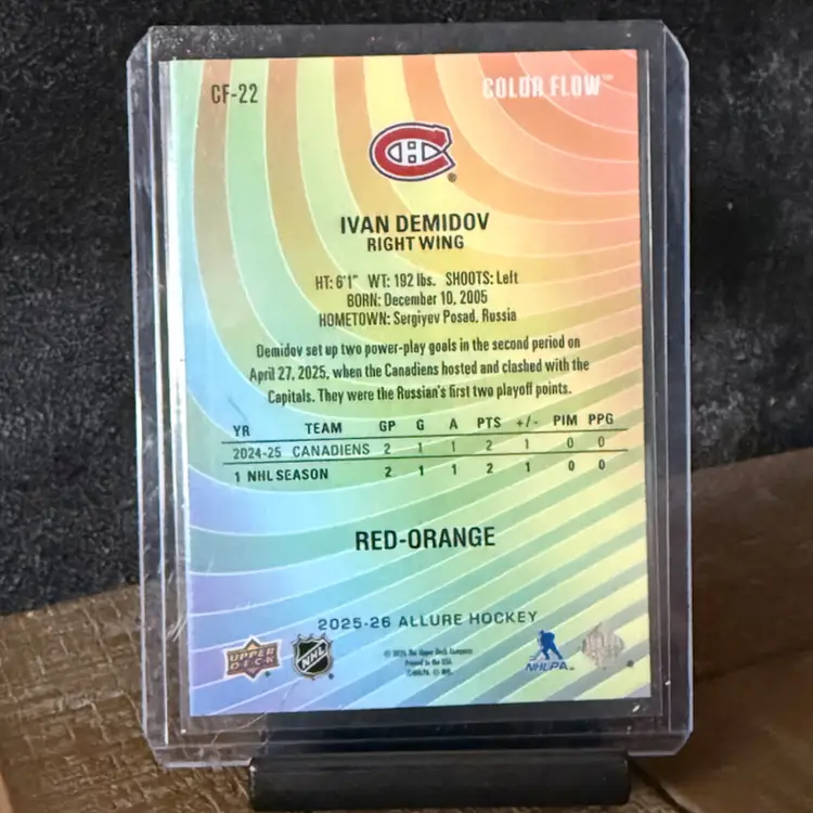 Ivan Demidov - 2025-26 Upper Deck Allure- Montreal Canadiens