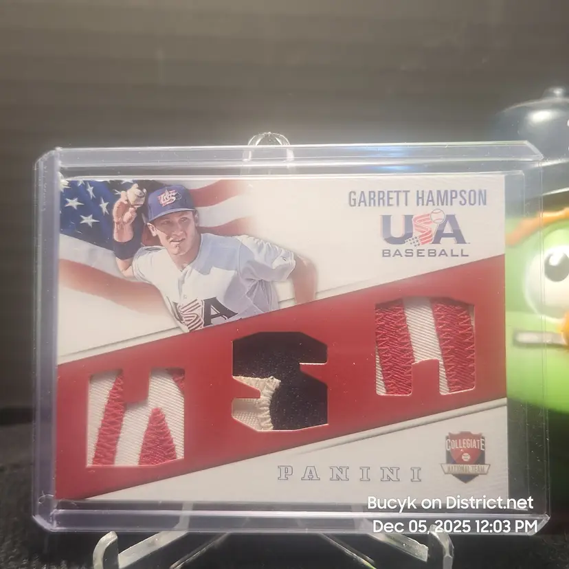 2015 Team USA Triple Patch - Garrett Hampson Colorado Rockies 24/35