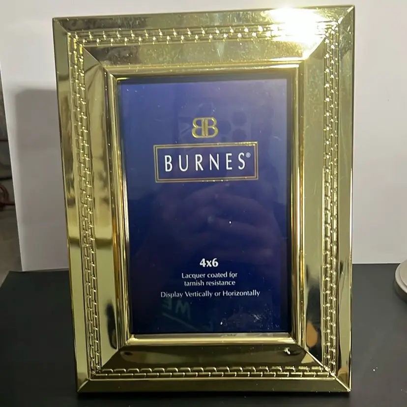 Burned , Brass 4x6” Picture Frame
