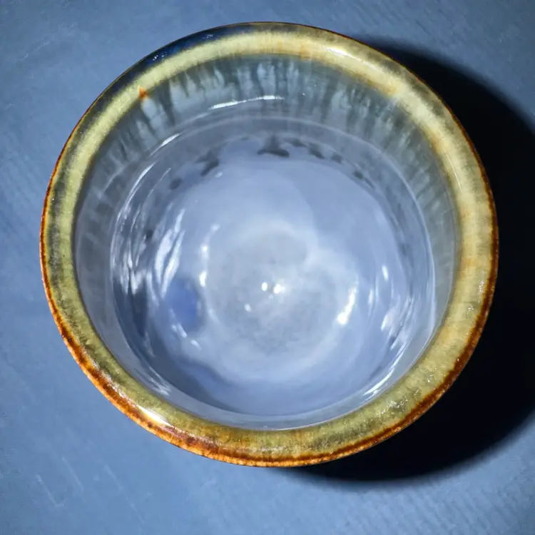 Bill Campbell pottery wine goblet