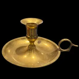 Vintage Brass Chamber Candlestick