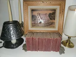 Framed Artwork of English Cottage 12 1/2 x 10 1/2