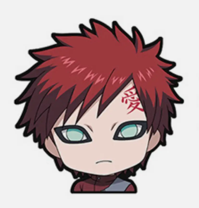 Naruto Gaara 3D Lenticular 6" Decal Anime Motion Car Sticker Decal 5" x 5"