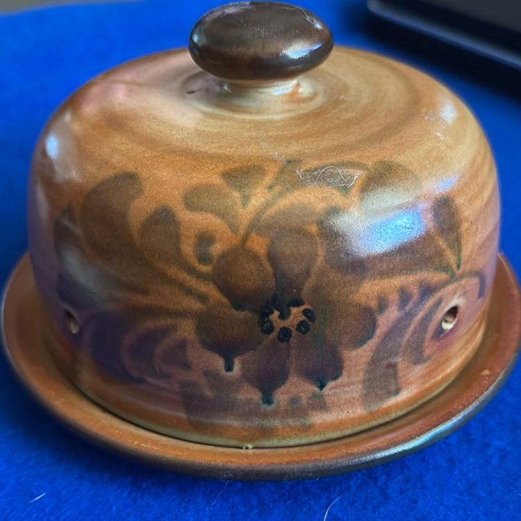Studio Pottery "Kase" Covered Cheese Dish