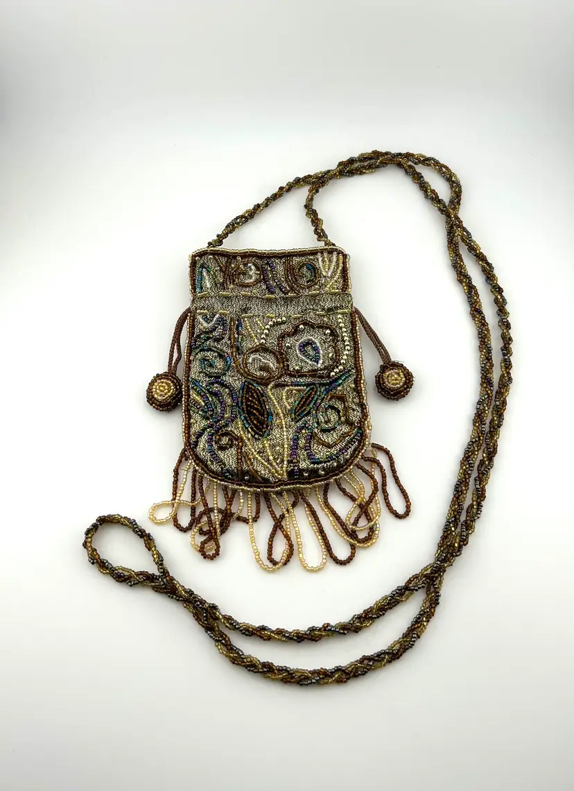 Beaded Draw String Potli Bag 5”x 3.5”