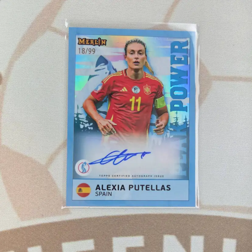 Alexia Putellas Merlin Euros Blue Peak Power Auto /99