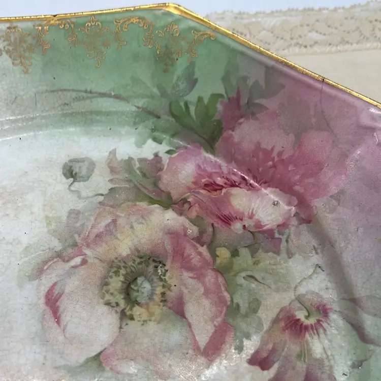 Gorgeous Old Transfer Ware Plate Imperial China AS IS