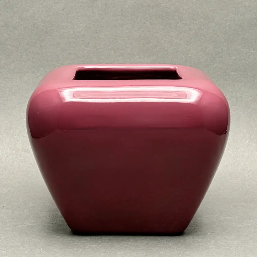 Vintage Royal Haeger Mauve Agate Square Planter