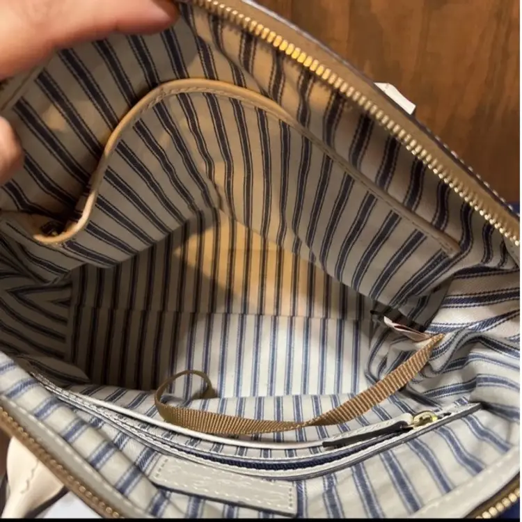 Dooney & Bourke Woven Leather Satchel With Wallet