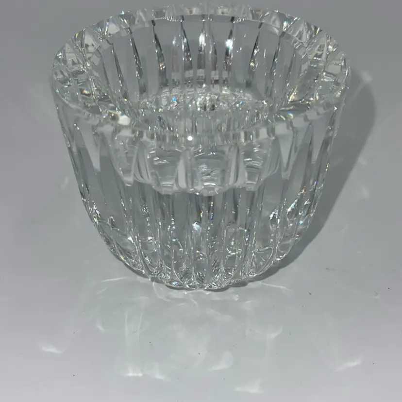 Waterford Crystal Votive Holder Signed 2.25 Inches Tall