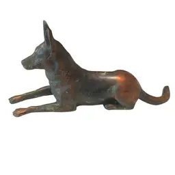 Large Bronze German Shepherd Figurine – Showpiece