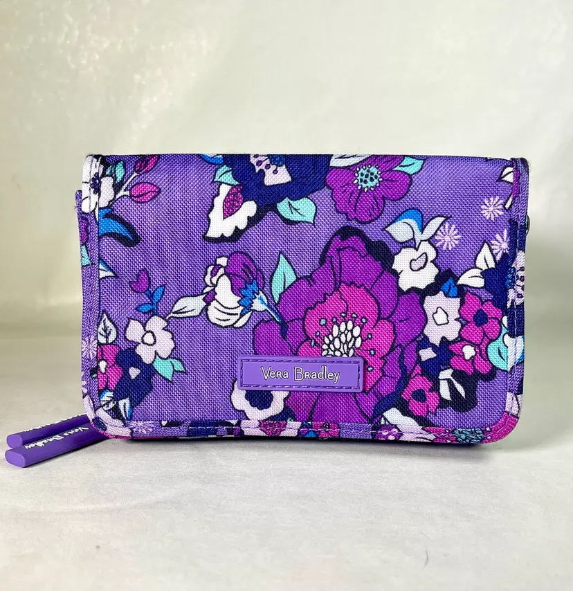 Vera Bradley All In One Crossbody Wristlet in Enchanted Garden NO STRAP