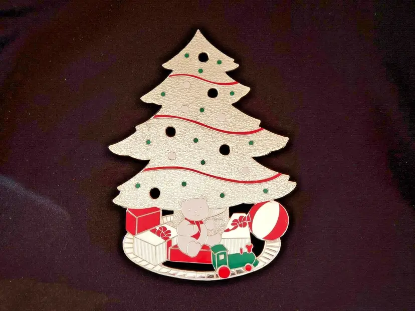 Christmas Tree Trivet Holiday Collection Wm. A. ROGERS Tarnish resistant