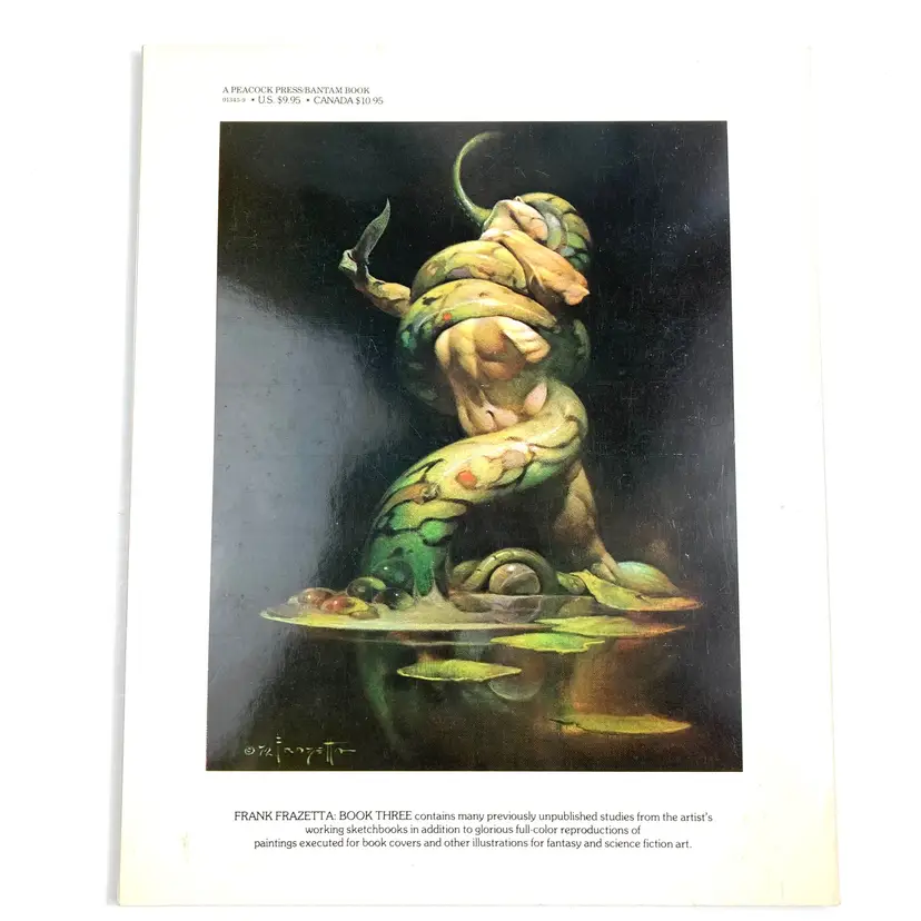 Frank Frazetta Book Comic Fantasy artist portfolio plates soft cover book