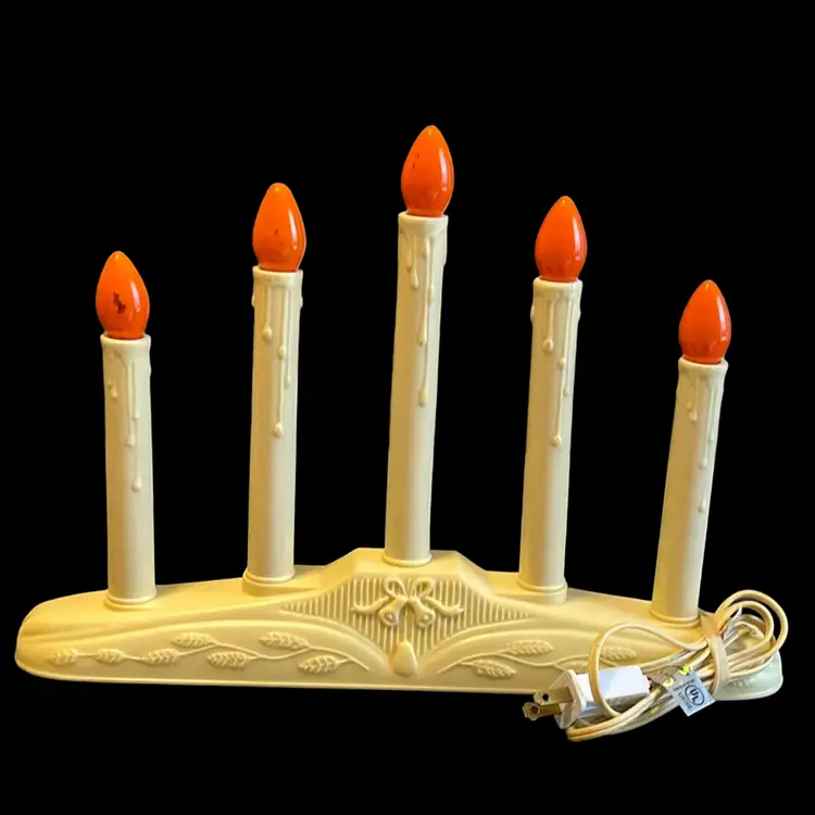 Vintage Five Light Chandelier Electric Candelabra