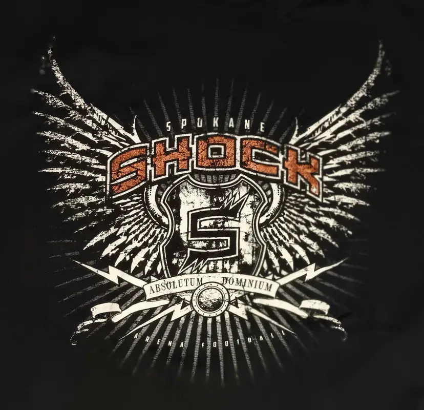 Spokane Shock Football Tattoo t-shirt AF2 West Division Champions