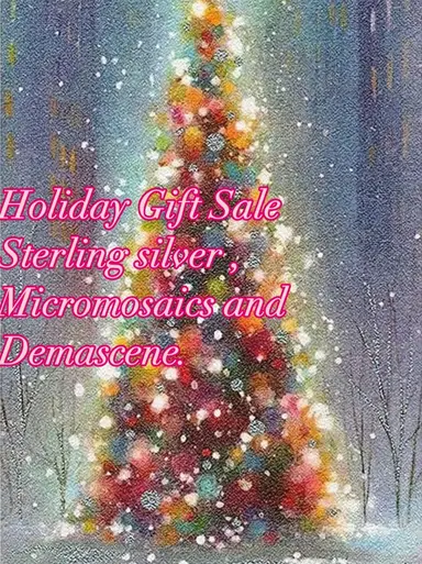 Sterling Silver, Micro Mosaics And Brooches. Just In Time For Christmas 🎄 