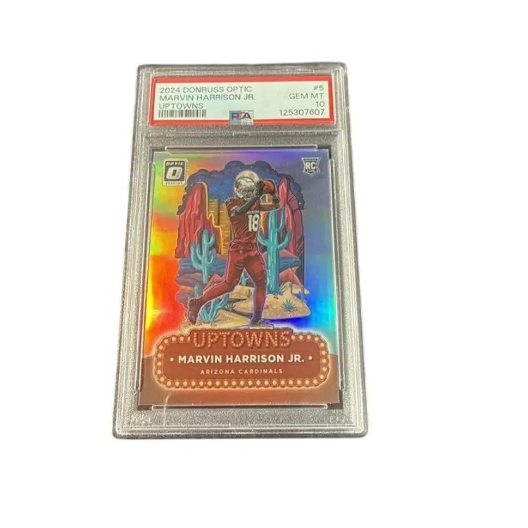 2024 Panini Donruss Optic Marvin Harrison Jr Rookie Uptown Case Hit! PSA 10! Arizona Cardinals