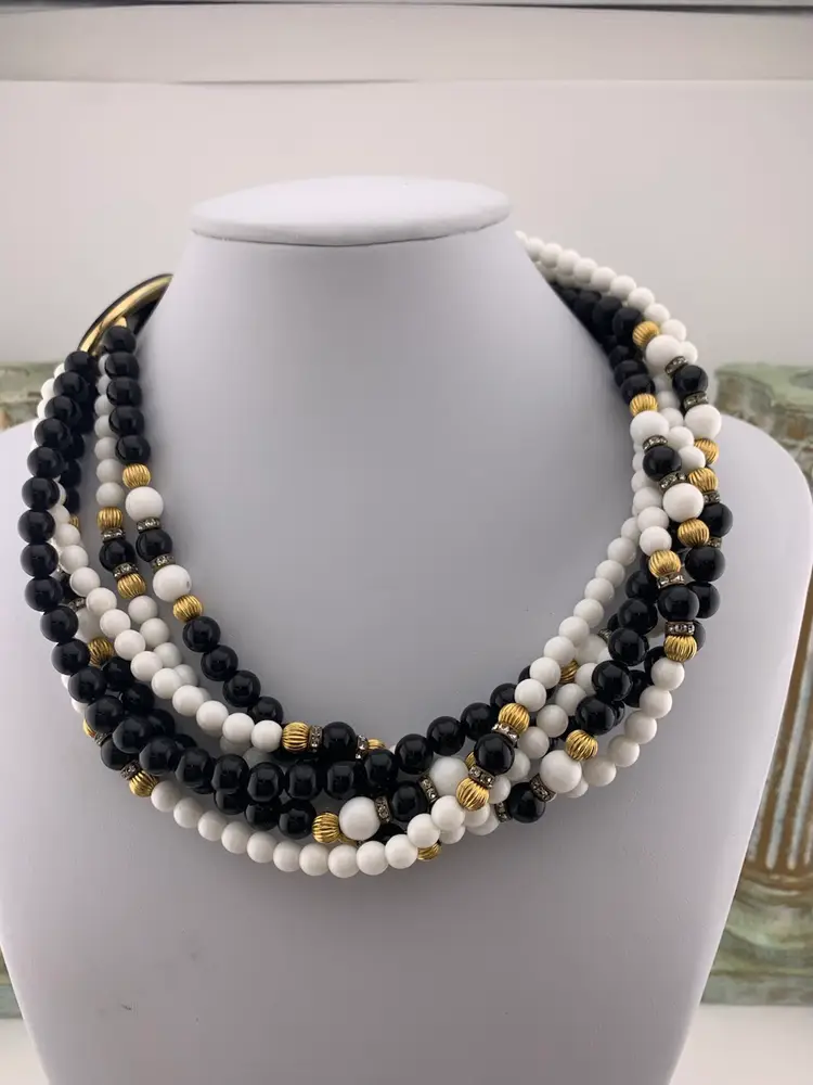 Gay Boyer Six Strand Choker Necklace