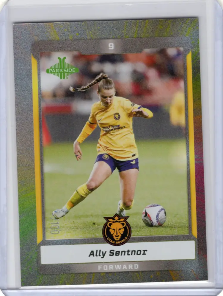 2025 Parkside NWSL Vol 1 Ally Sentnor Shimmer SP Parallel /100