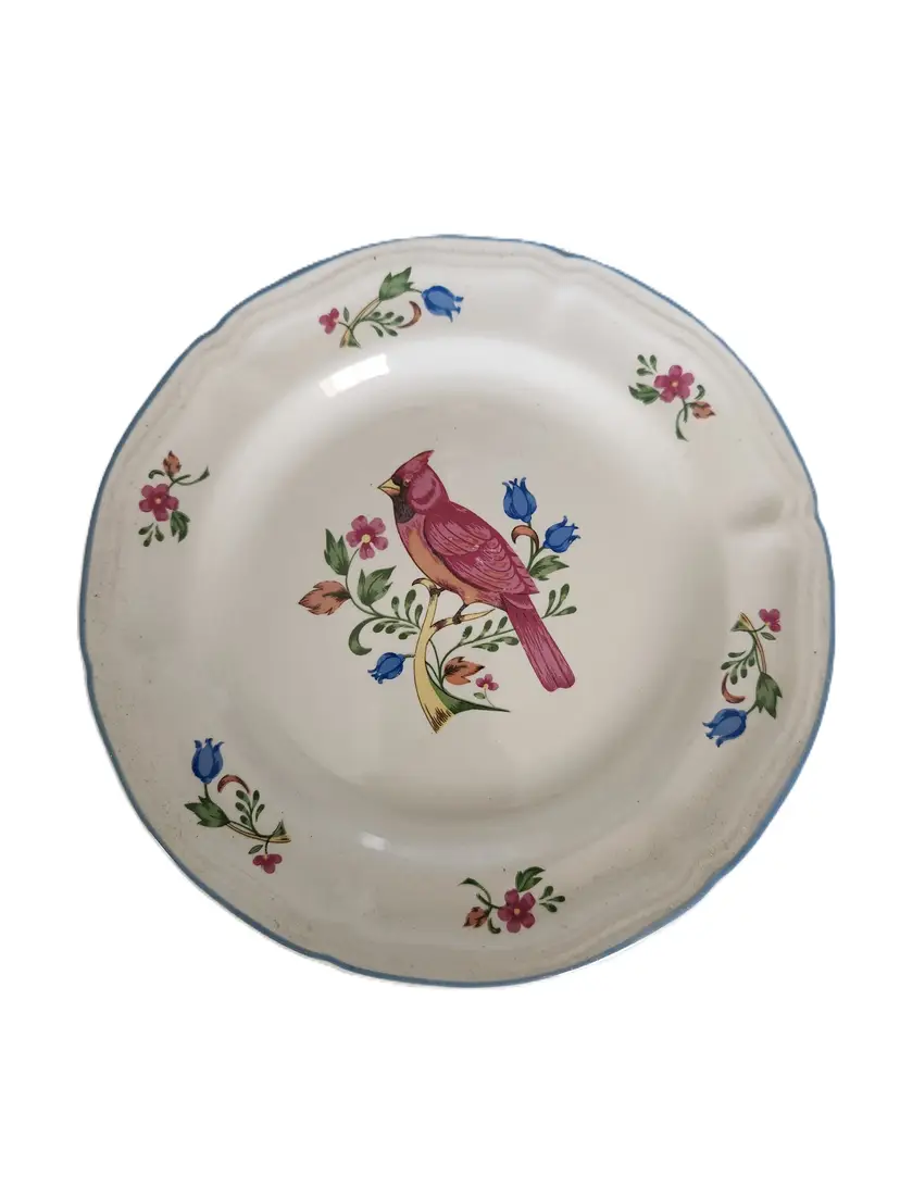 34-Tienshan Stoneware Aviary Dessert Plate 8 Inches
