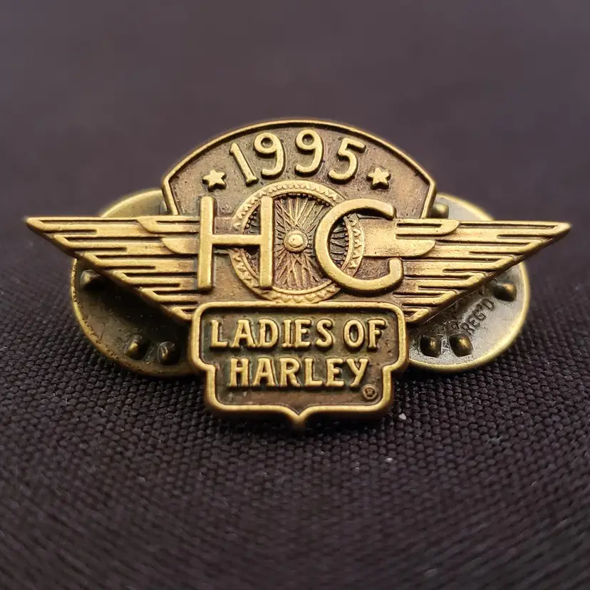 HOG Owners Group Ladies of Harley Women's Vest Pin 1995 Harley-Davidson Vintage
