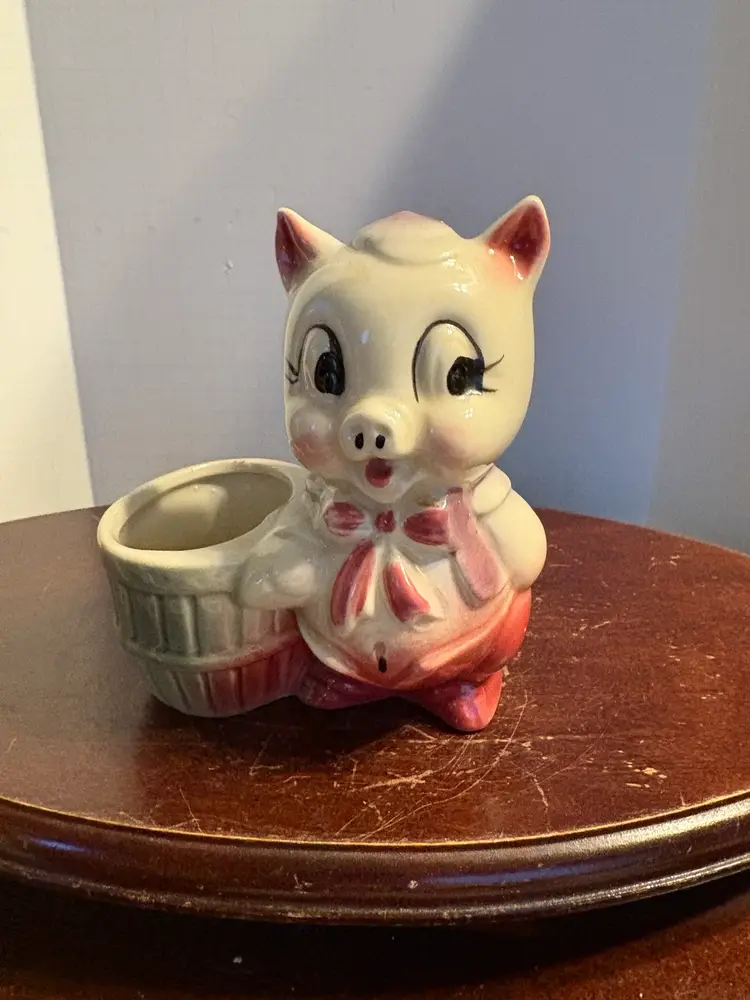 Shawnee Pottery Pink Piggy Planter