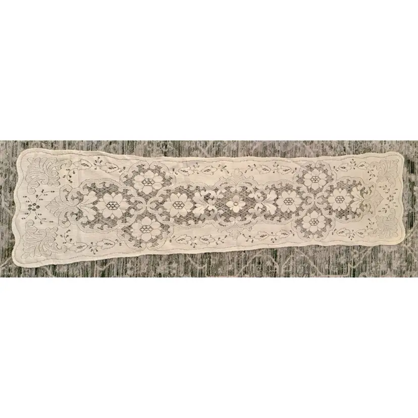 Vintage Lace Runner 52 Inches Long