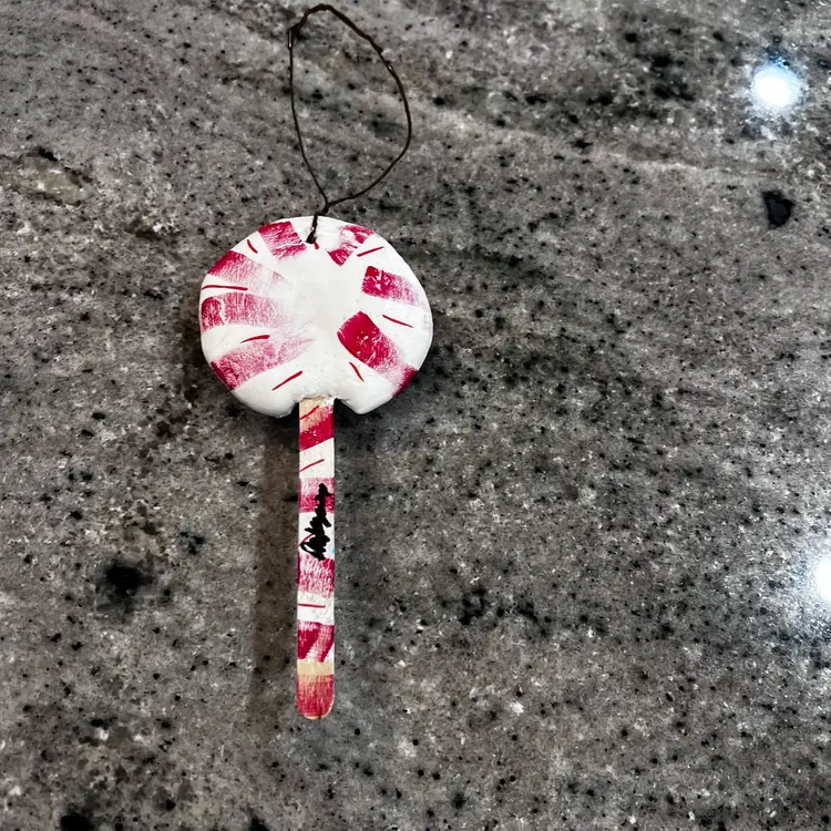 Made By Me Peppermint Anthropomorphic Christmas Tree Ornament