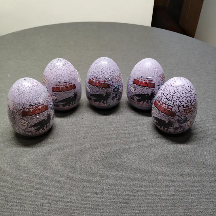 Spin Master How To Train Your Dragon Mystery Puzzle Egg 46 Piece Lot Of 5